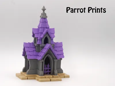 Spooky Mausoleum LED Tea Light Holder