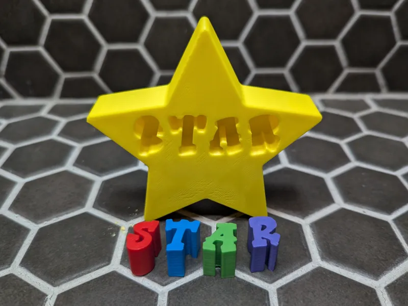 Star Spelling Fidget Toy for Kids