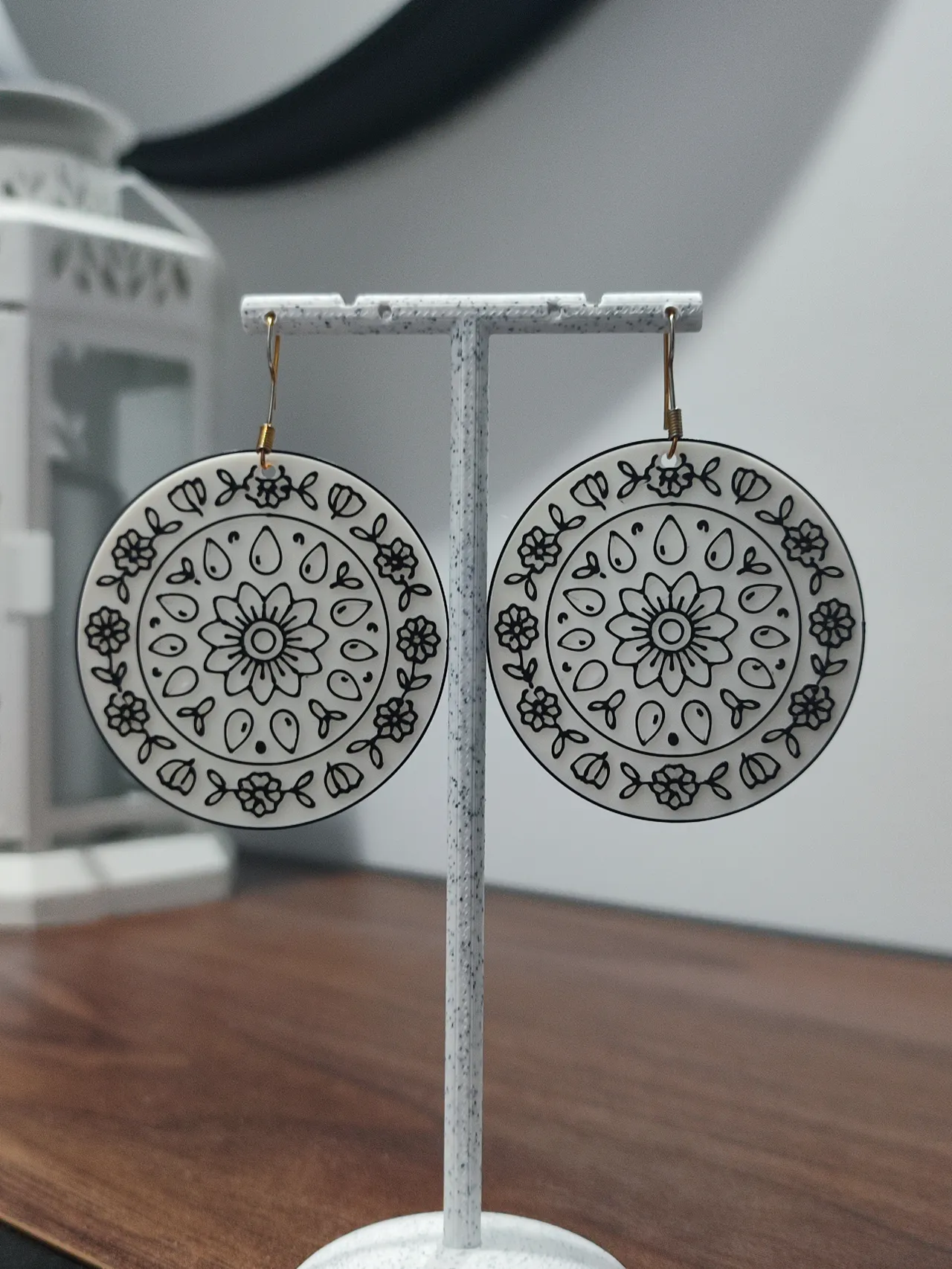 Aretes Mandala de la Sacerdotisa Flor view 2