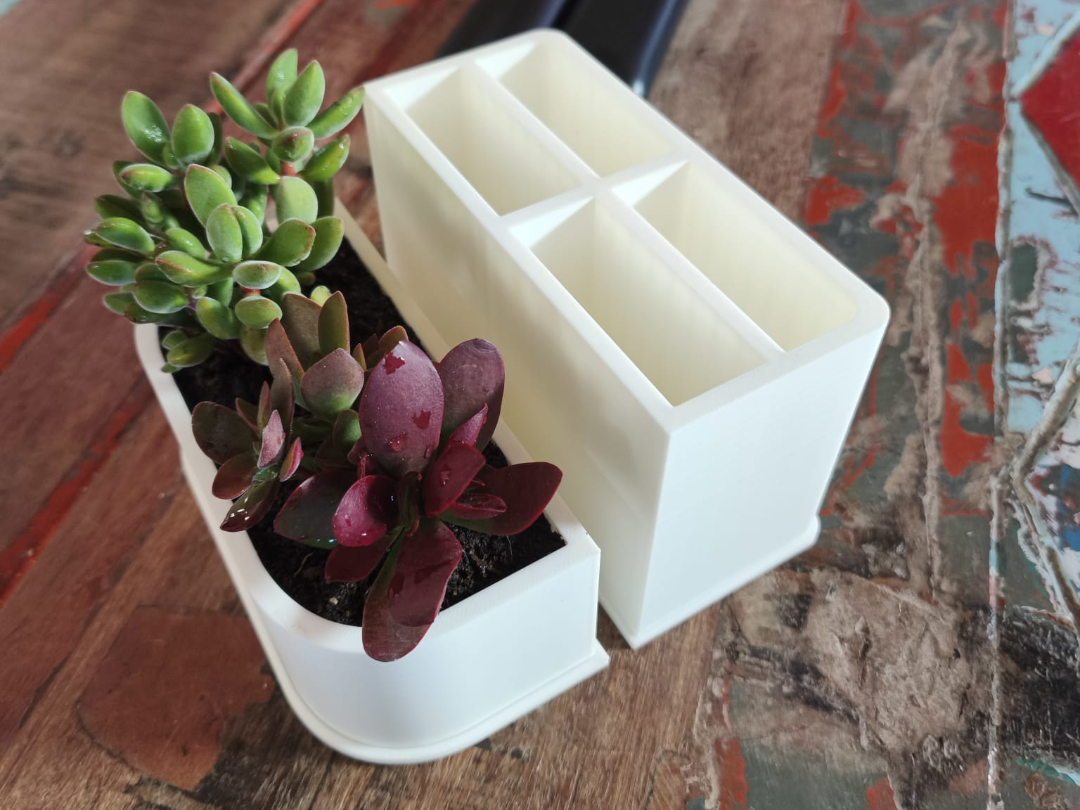 Remote Control Organizer With Vase