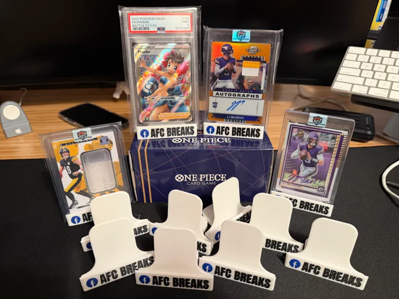 Trading Card Display Stand – AFC Breaks Edition