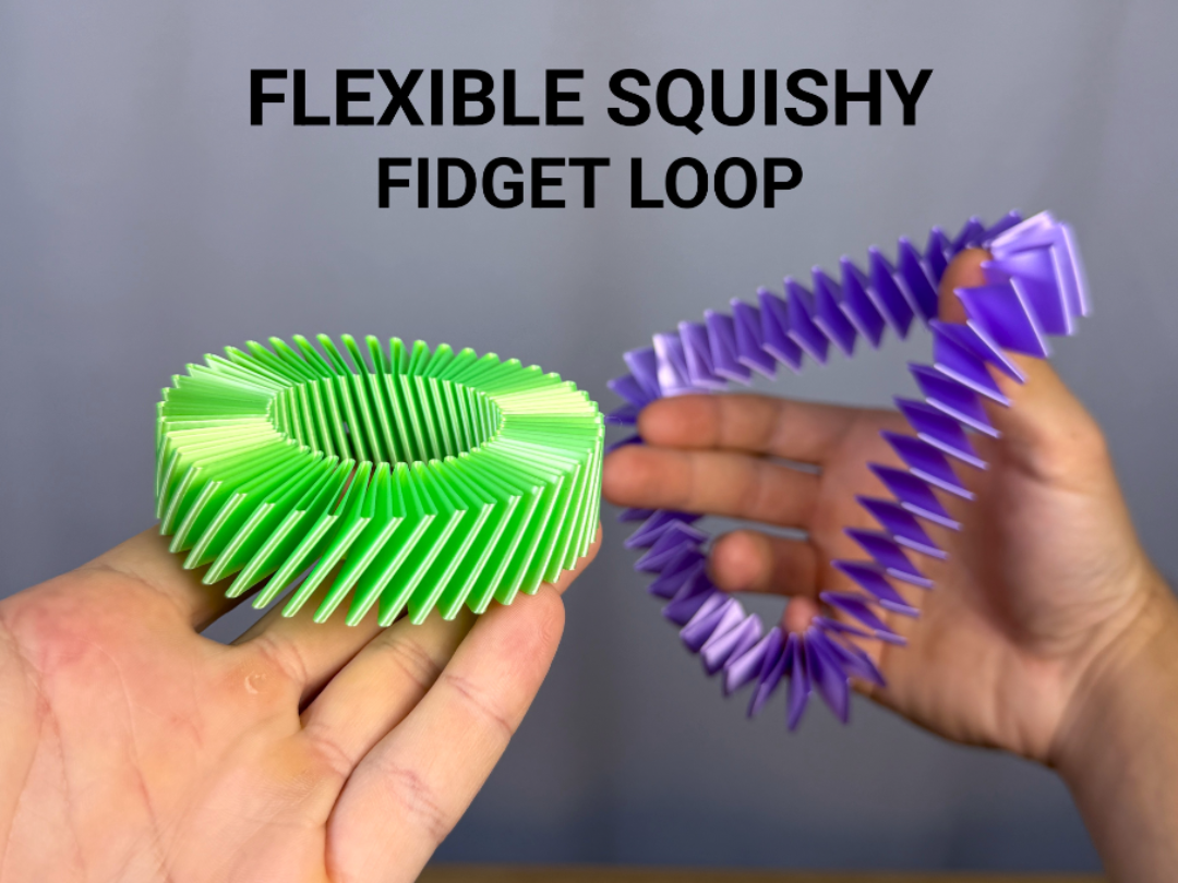 Miniatura 1 do modelo 3D Flexible Squishy Fidget Loop
