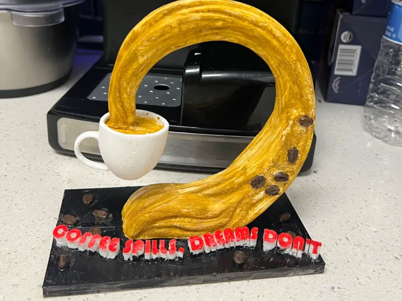 Decoration : Coffee Spills Dreams Don't