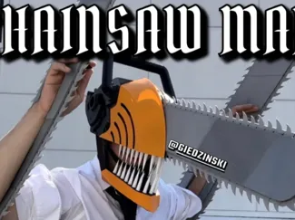 chainsaw man helmet for cosplay