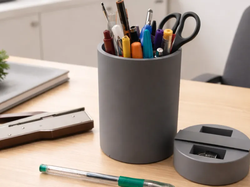 Pen Holder with compartment