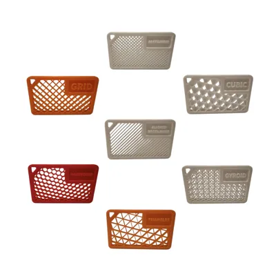 Infill Pattern Test Cards