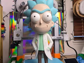 Tiny Rick Hands in Pocket Rick and Morty Character