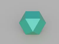 Sphères low poly : cuboctaèdre — photo 1