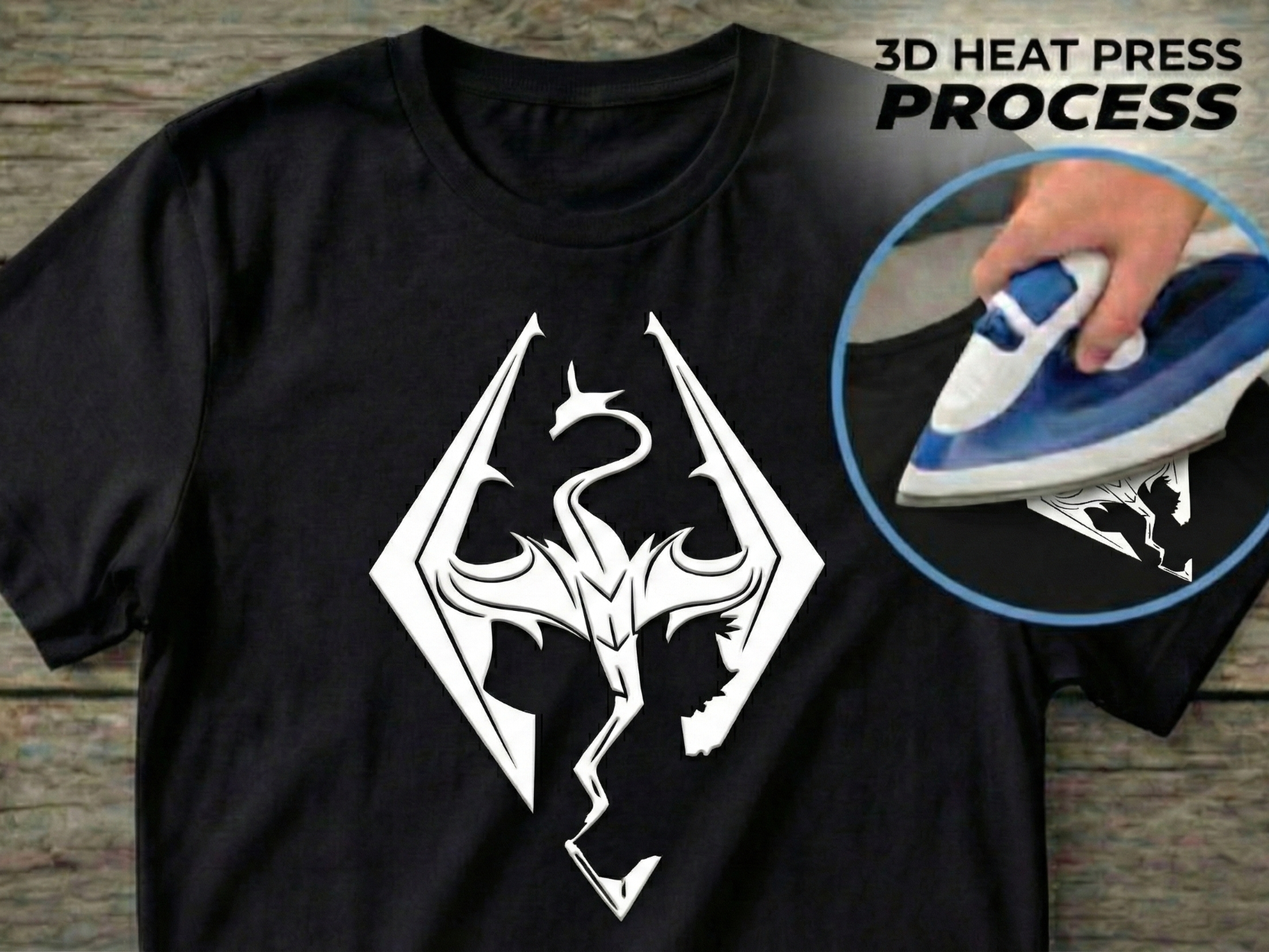 T-shirt Print - Skyrim Logo