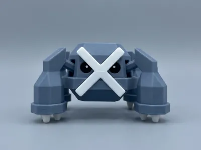 Geometric Pokemon #0376 - Metagross