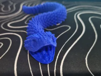 Articulate snake with movable mouth