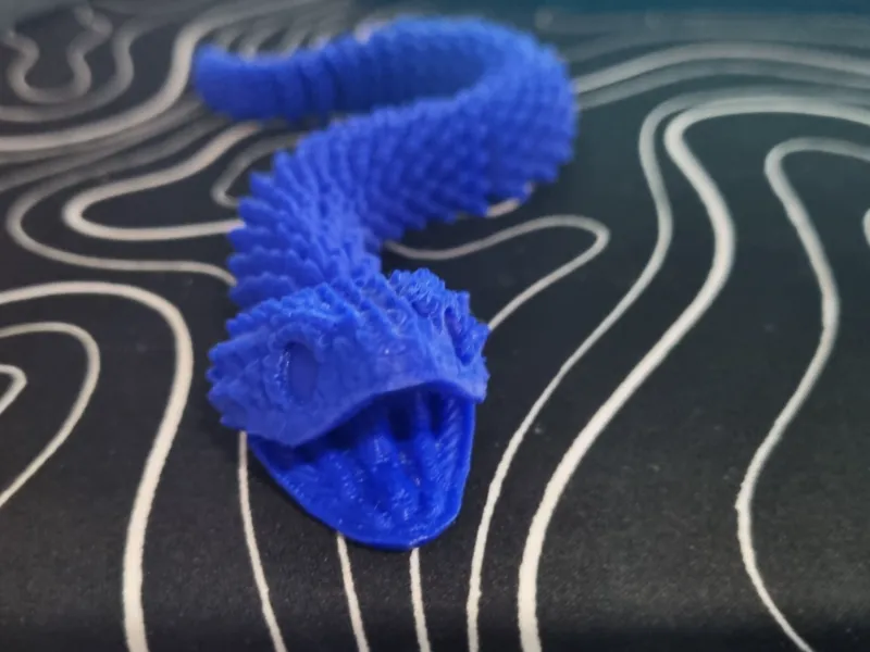 Articulate snake with movable mouth