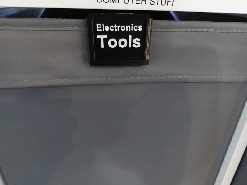 Kallax/Dröna swappable box label