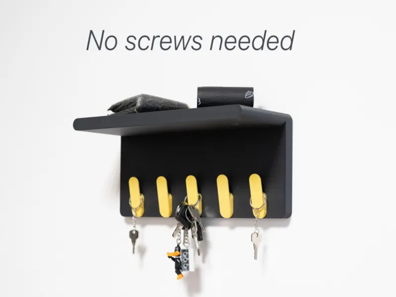 Wall Key Holder with Tray