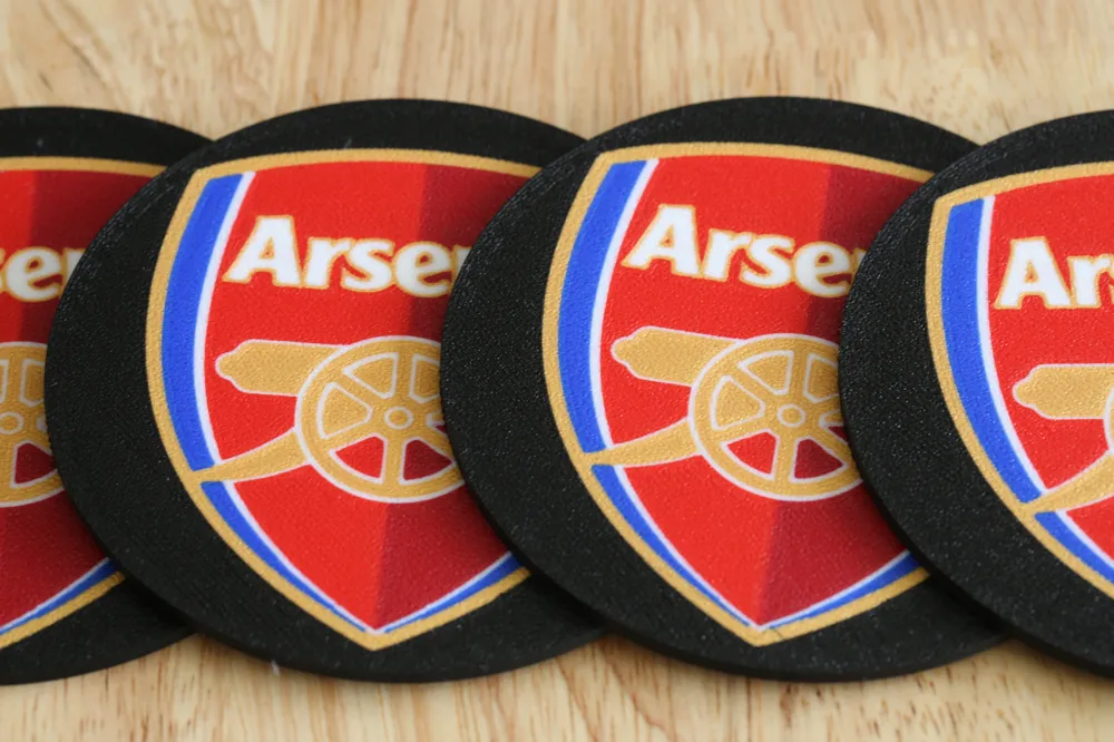 Arsenal Football Club Round Logo Coaster - Free 3D Print Model - MakerWorld