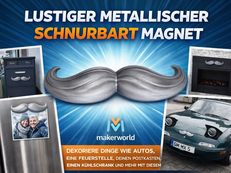 Magnetischer Schnurrbart