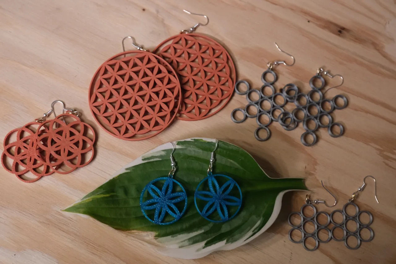Sacred Geometry Earrings view 4