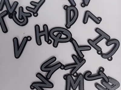 Letter Keychain by Eymm