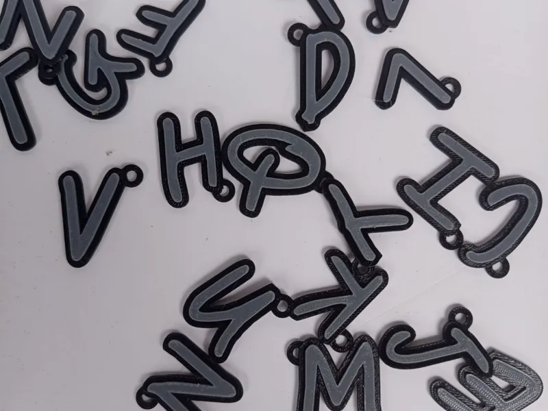 Letter Keychain by Eymm