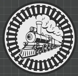 Train beer coaster