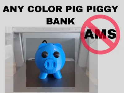 Any Color Pig Piggy Bank
