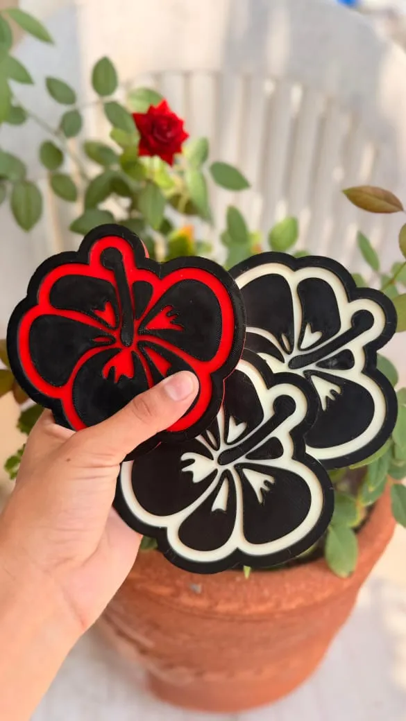 Hibisco Flower Coaster - Isla3D view 2