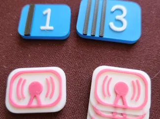 Galactic Cruise board game tokens