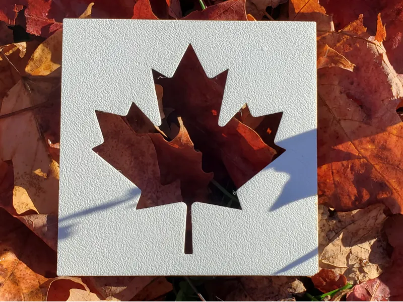 Canadian Flag photo template