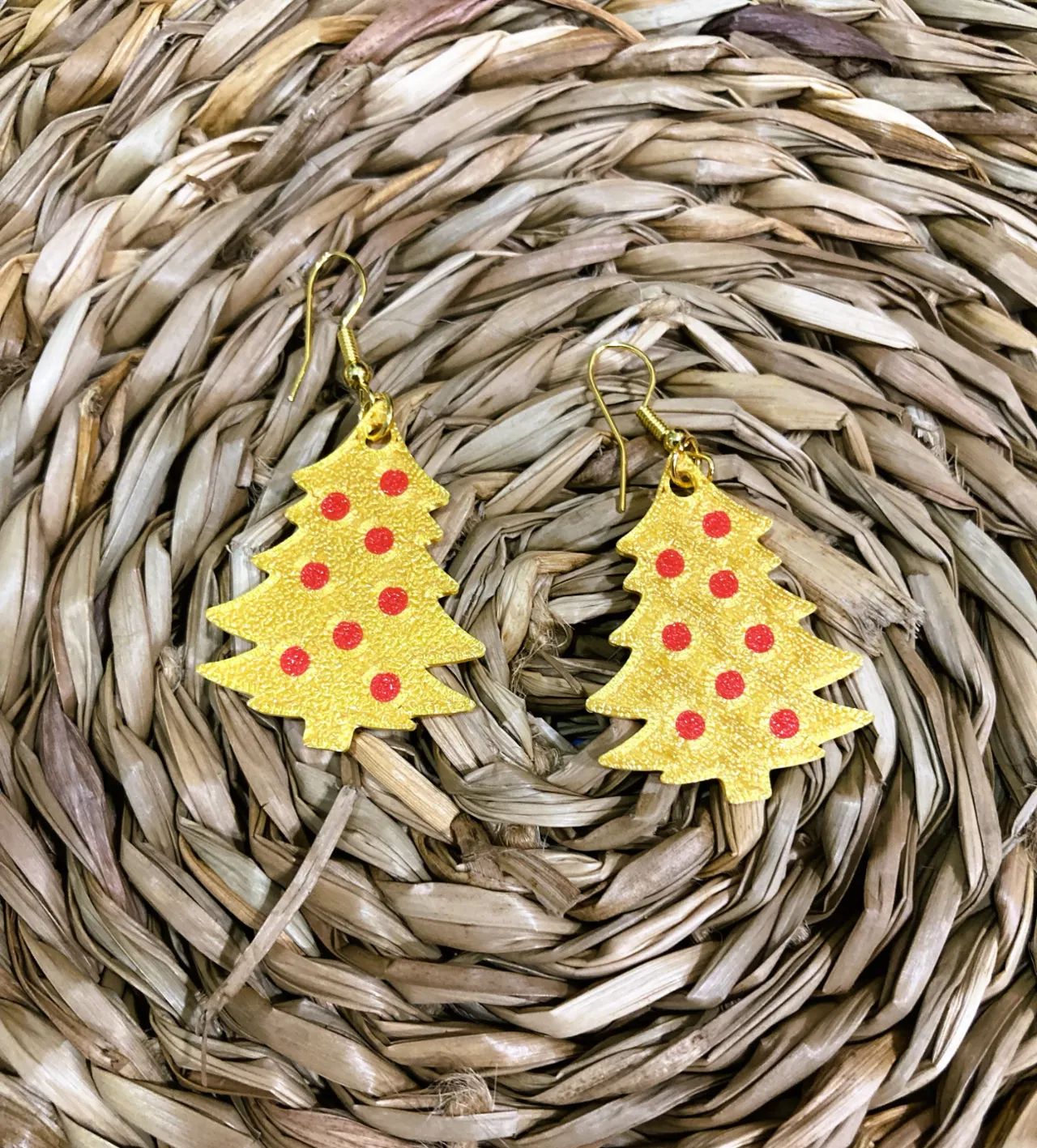 Chirstmas tree earrings / Pendiendes árbol navidad view 2