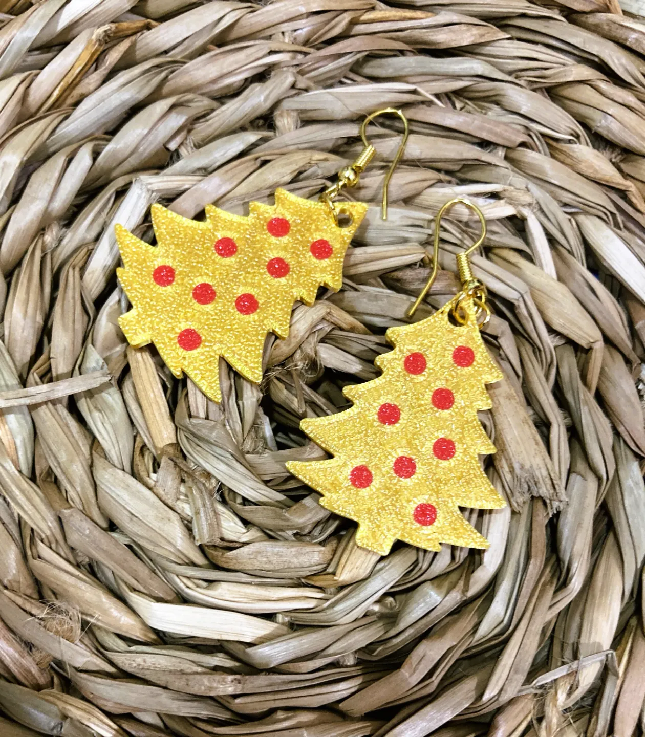 Chirstmas tree earrings / Pendiendes árbol navidad view 3
