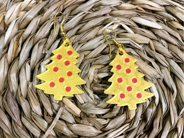 Chirstmas tree earrings / Pendiendes árbol navidad