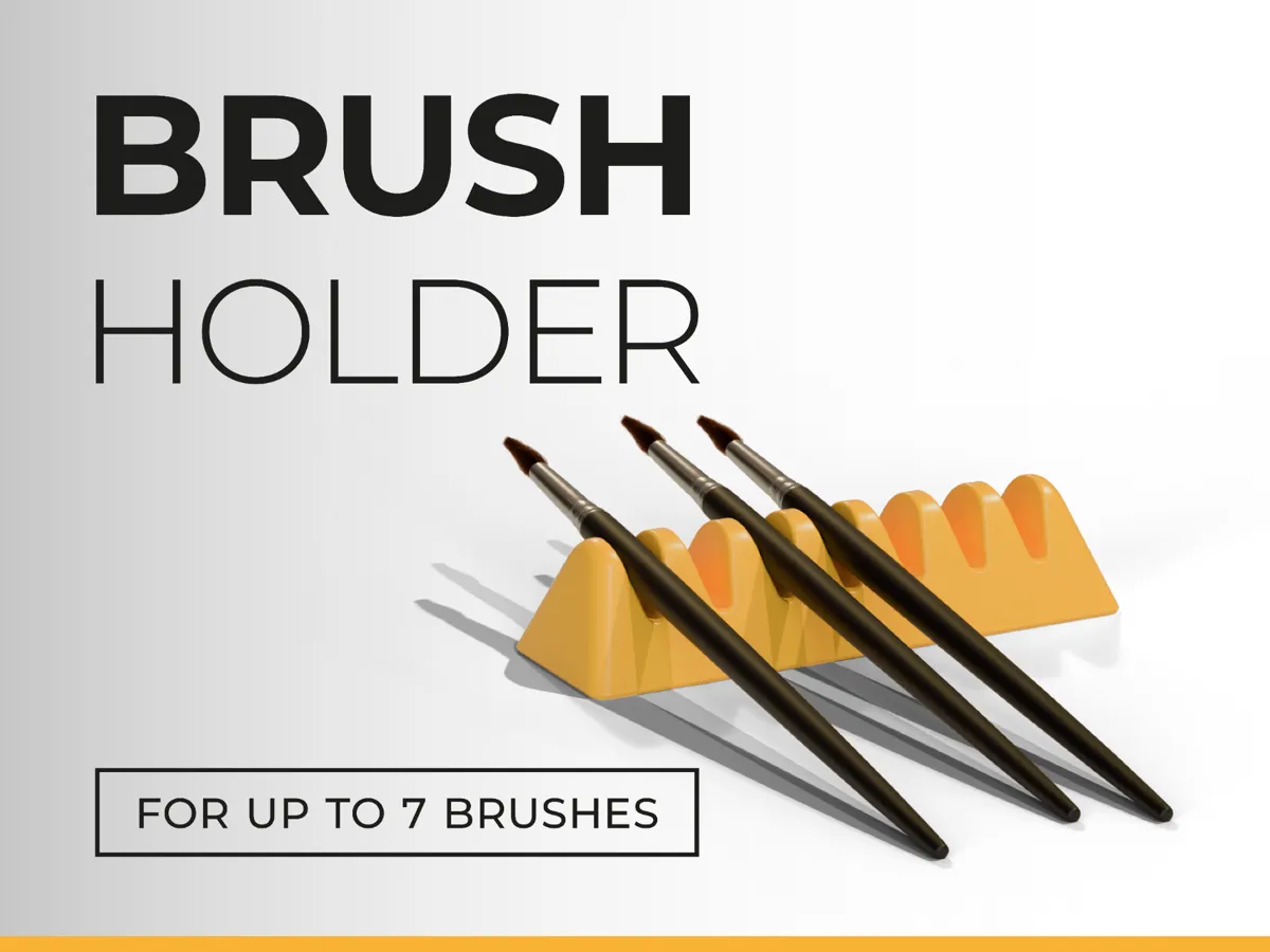 Paint brush stand holder - Free 3D Print Model - MakerWorld