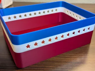 USA Patriotic Flag Basket