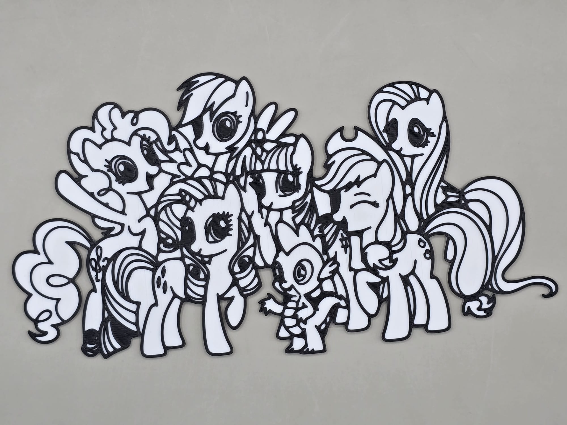 Little Pony Horse Coloring Cute Friends DIY