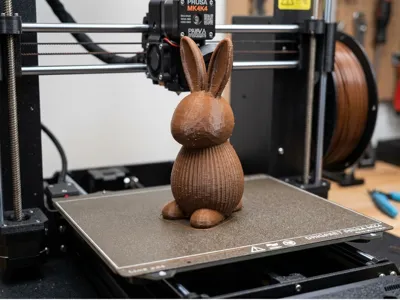 Easter Bunny 3D Print – Ribbed Decorative Rabbit 