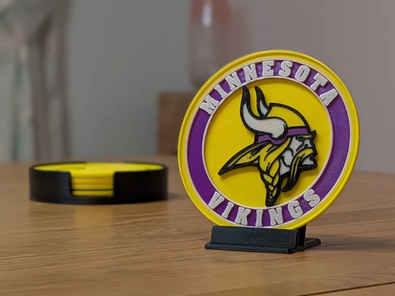 Minnesota Vikings - 3D Stackable Coaster