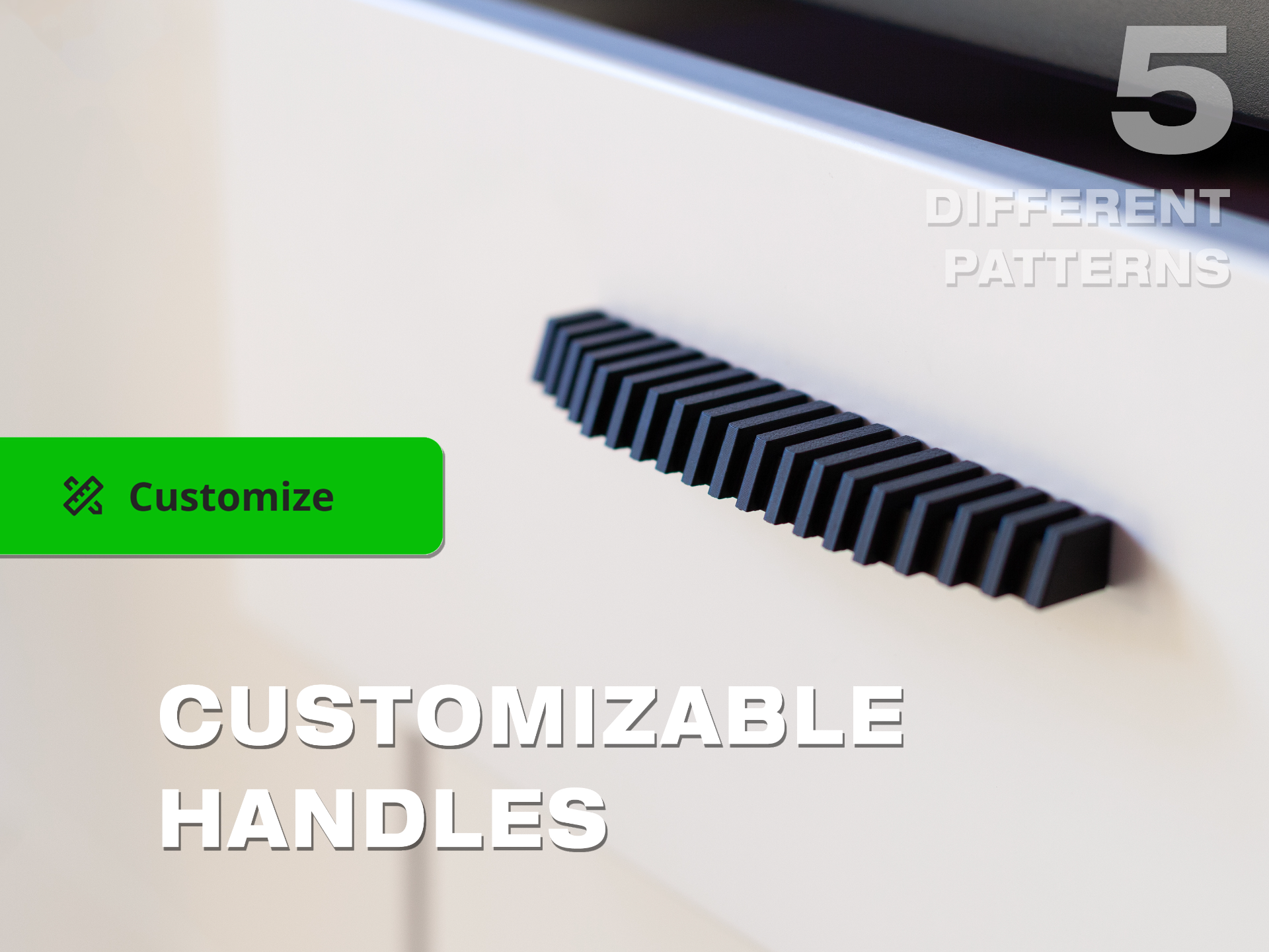 Customizable Drawer Handles - Heat Inserts