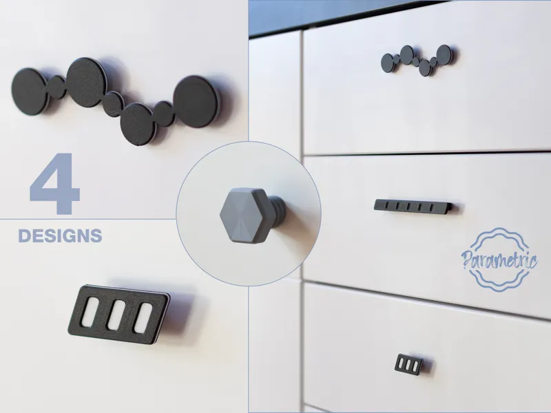 Parametric Drawer Handles - Heat Inserts
