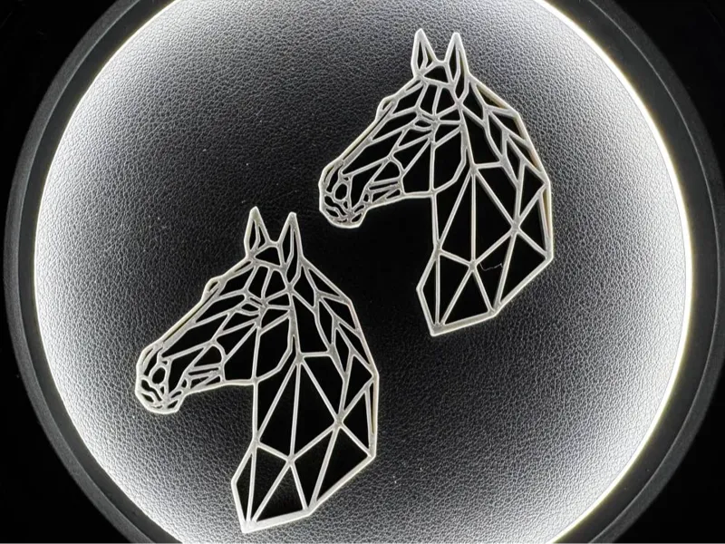Geometric Horse Head 2026 Year of the Horse Symbol