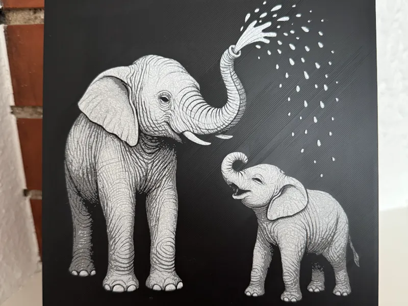 Elephants HueForge