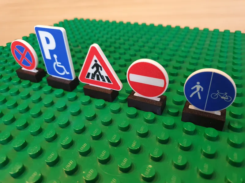 Duplo compatible Road Sign / Warning Triangle Vol4