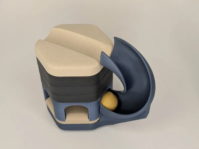 twisted overhanging drop for Gravitrax Junior
