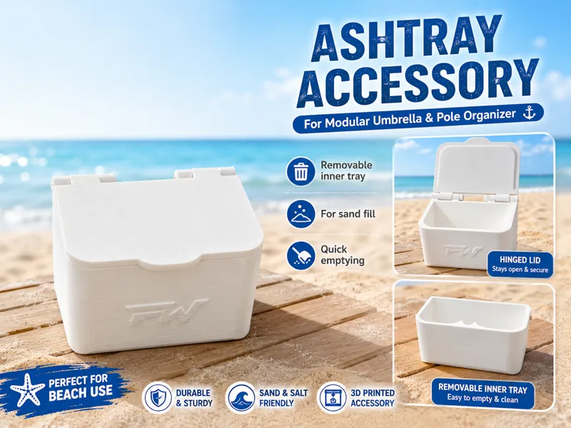 Modular Umbrella Ashtray with Sand Tray