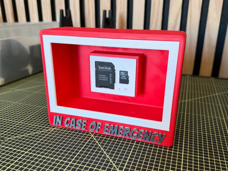 SD Card Box “In Case of Emergency”