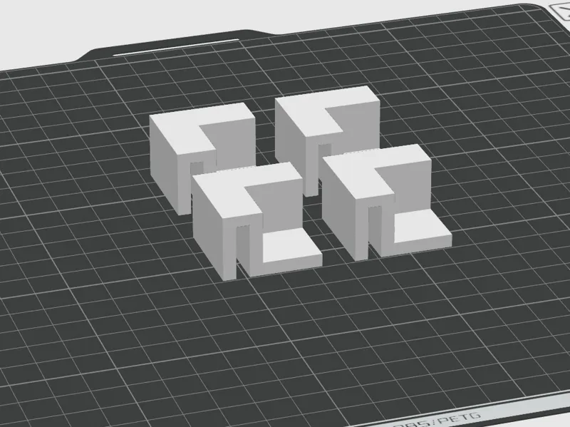 blocchetto angolo acquario vetro 4mm