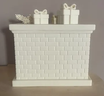 Modelo para impresión 3D: Christmas Fireplace – Decorative with LED Light — vista de referencia 4