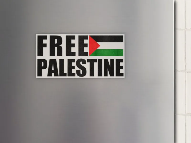 Free Palestine tag/magnet