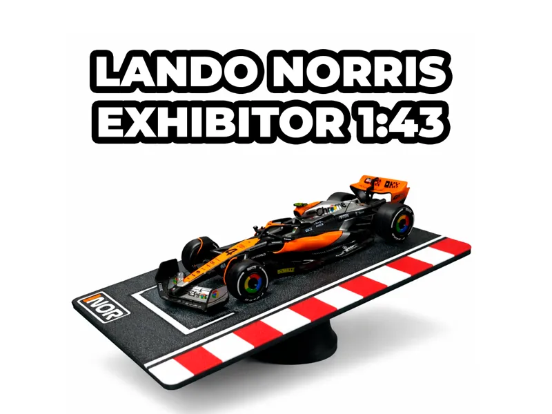 Soporte de exhibición F1 1:43 Lando Norris