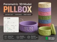 Parametric Pillbox 0.2mm layer, 2 walls, 15% infill
