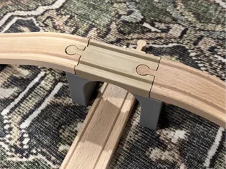 72mm train track bridge connector, BRIO compatible